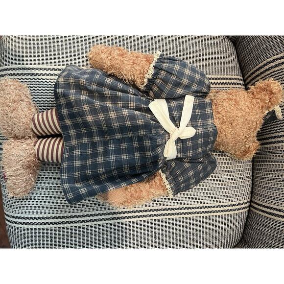 VTG Ashton Drake MUFFIN Antique Country Teddy Bear Plush by Donna Bobby Signed - Picture 6 of 7